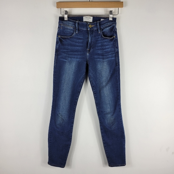 Frame Le High Skinny High Rise Skinny Jeans Blainey - Picture 1 of 10